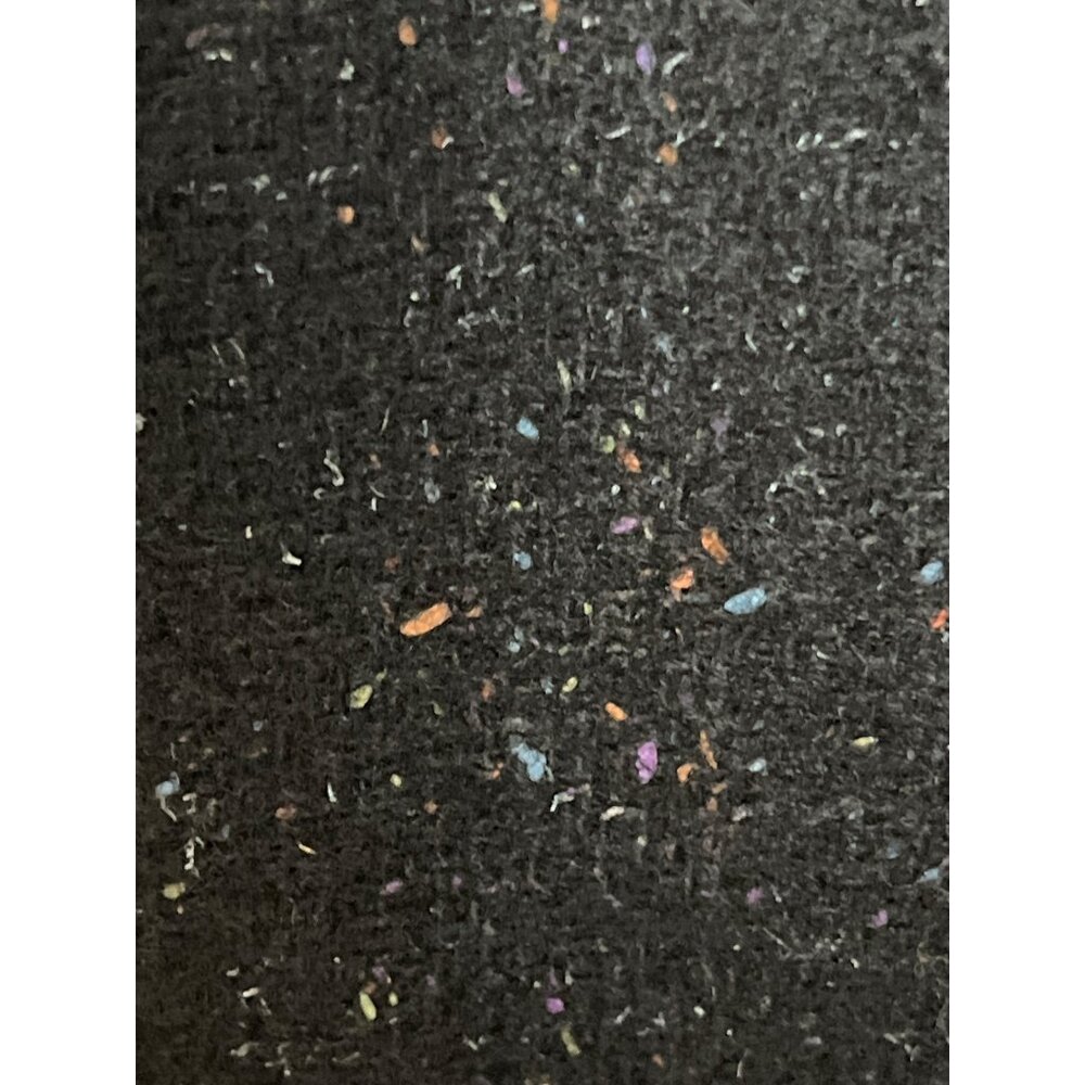 Vtg Tweed Wool Skirt Black Pencil Speckled Kick Pleat Preppy Heritage Womens 6 - Picture 3 of 9
